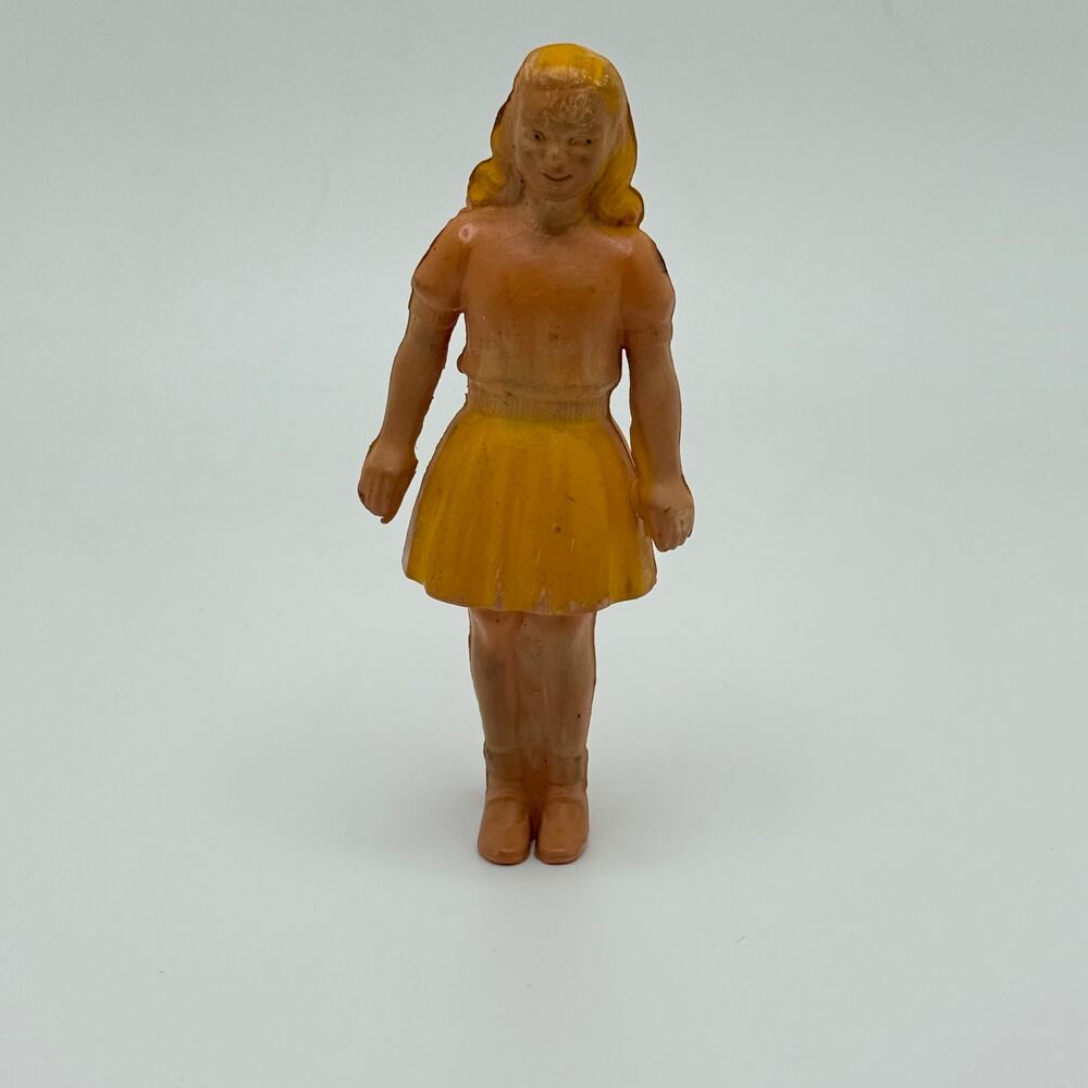 Vintage‎ Hard Rubber Gerber Play Teenage Doll 3 1/2" 1930-1940